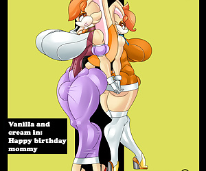 manga sonic คน hedgehog มีความสุข วันเกิด แม่, anal , incest 