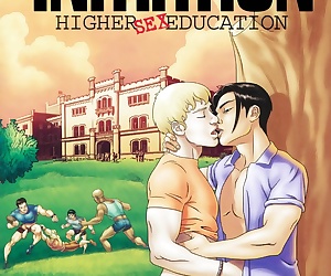  manga Gay-The Initiation Higher sex education, blowjob , big cock  gay-