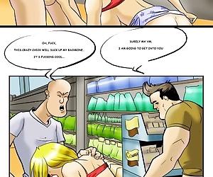  manga Supermarket Slut, blowjob , group 