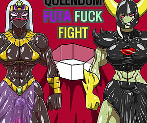 english manga Queendom Futa Fuck Fight, lord dominator , queen tyrahnee , futanari , muscle  manga