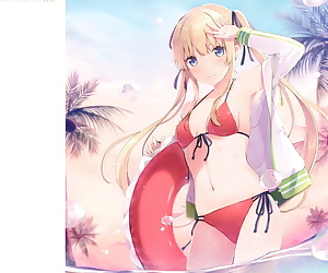  manga Favo! Summer II, megumi kato , bikini , swimsuit  twintails